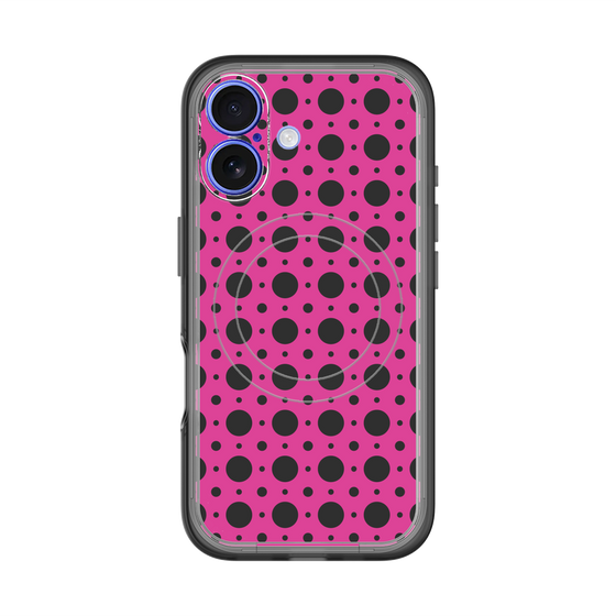 スリムプロテクションプレミアムケース with MagSafe［ Shower Dot - Pink ］