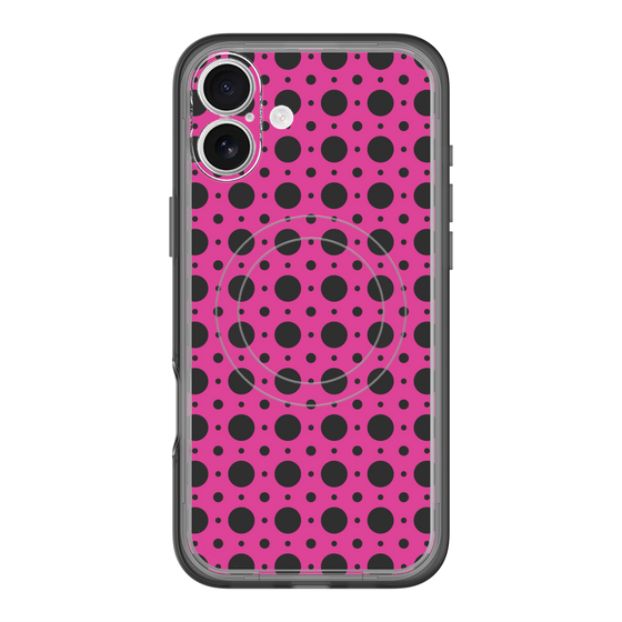 スリムプロテクションプレミアムケース with MagSafe［ Shower Dot - Pink ］