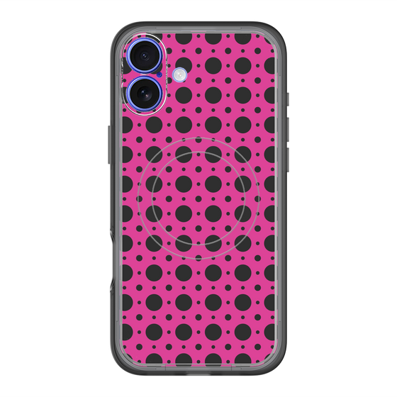 スリムプロテクションプレミアムケース with MagSafe［ Shower Dot - Pink ］