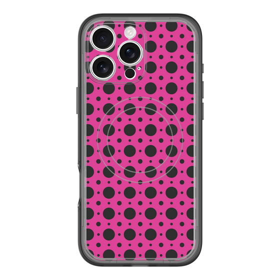 スリムプロテクションプレミアムケース with MagSafe［ Shower Dot - Pink ］