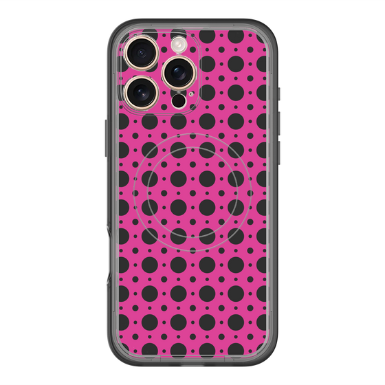 スリムプロテクションプレミアムケース with MagSafe［ Shower Dot - Pink ］