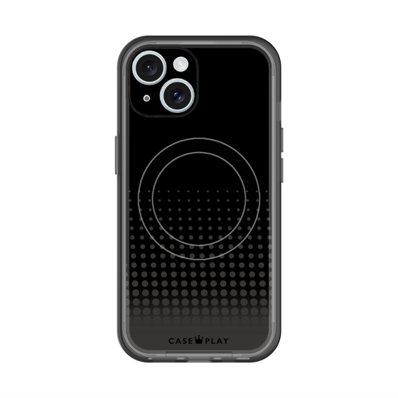スリムプロテクションプレミアムケース with MagSafe［ Dot Gradation - Black ］