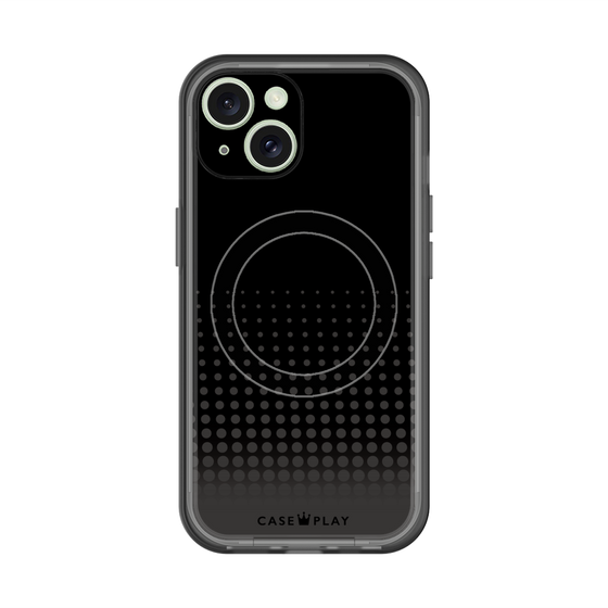スリムプロテクションプレミアムケース with MagSafe［ Dot Gradation - Black ］