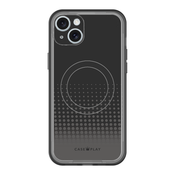 スリムプロテクションプレミアムケース with MagSafe［ Dot Gradation - Black ］