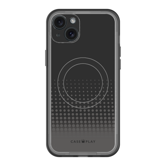 スリムプロテクションプレミアムケース with MagSafe［ Dot Gradation - Black ］