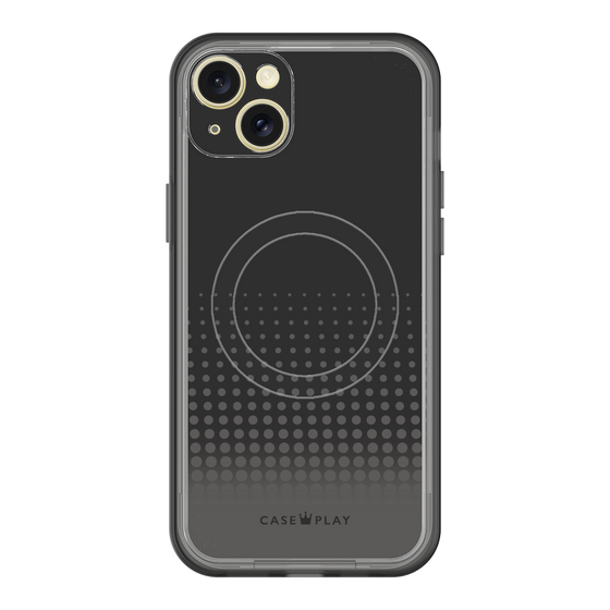 スリムプロテクションプレミアムケース with MagSafe［ Dot Gradation - Black ］