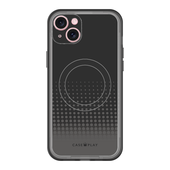 スリムプロテクションプレミアムケース with MagSafe［ Dot Gradation - Black ］