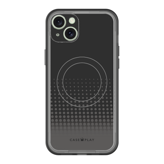 スリムプロテクションプレミアムケース with MagSafe［ Dot Gradation - Black ］