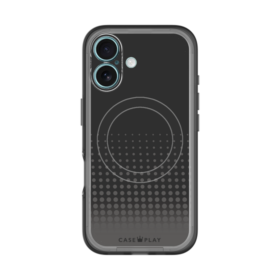 スリムプロテクションプレミアムケース with MagSafe［ Dot Gradation - Black ］