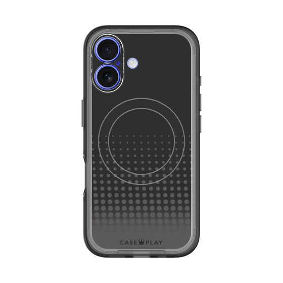 スリムプロテクションプレミアムケース with MagSafe［ Dot Gradation - Black ］