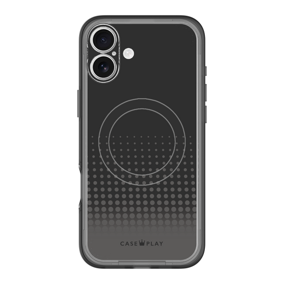 スリムプロテクションプレミアムケース with MagSafe［ Dot Gradation - Black ］