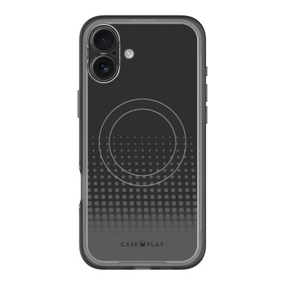 スリムプロテクションプレミアムケース with MagSafe［ Dot Gradation - Black ］