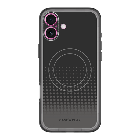 スリムプロテクションプレミアムケース with MagSafe［ Dot Gradation - Black ］