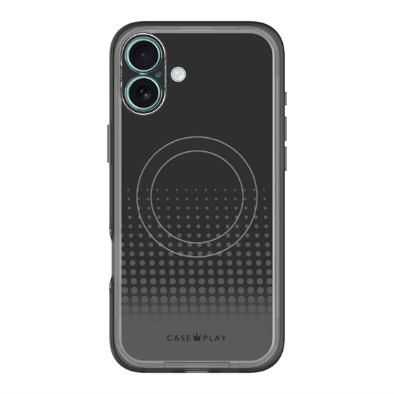 スリムプロテクションプレミアムケース with MagSafe［ Dot Gradation - Black ］