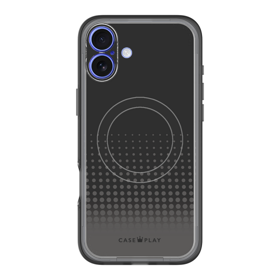 スリムプロテクションプレミアムケース with MagSafe［ Dot Gradation - Black ］