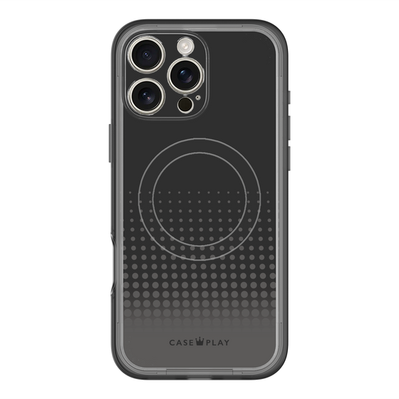 スリムプロテクションプレミアムケース with MagSafe［ Dot Gradation - Black ］