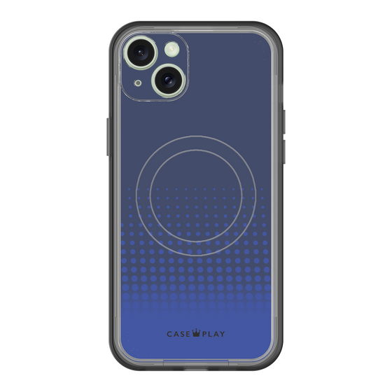 スリムプロテクションプレミアムケース with MagSafe［ Dot Gradation - Blue ］