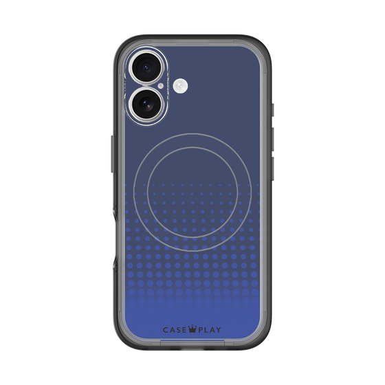 スリムプロテクションプレミアムケース with MagSafe［ Dot Gradation - Blue ］