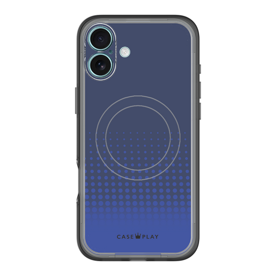 スリムプロテクションプレミアムケース with MagSafe［ Dot Gradation - Blue ］