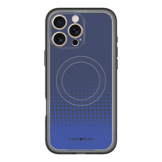 スリムプロテクションプレミアムケース with MagSafe［ Dot Gradation - Blue ］