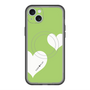 スリムプロテクションプレミアムケース with MagSafe［ Two Hearts - Green ］