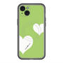 スリムプロテクションプレミアムケース with MagSafe［ Two Hearts - Green ］