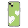 スリムプロテクションプレミアムケース with MagSafe［ Two Hearts - Green ］