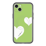スリムプロテクションプレミアムケース with MagSafe［ Two Hearts - Green ］