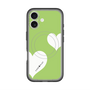 スリムプロテクションプレミアムケース with MagSafe［ Two Hearts - Green ］