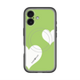 スリムプロテクションプレミアムケース with MagSafe［ Two Hearts - Green ］