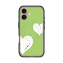 スリムプロテクションプレミアムケース with MagSafe［ Two Hearts - Green ］