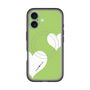 スリムプロテクションプレミアムケース with MagSafe［ Two Hearts - Green ］