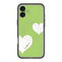 スリムプロテクションプレミアムケース with MagSafe［ Two Hearts - Green ］