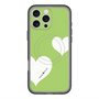 スリムプロテクションプレミアムケース with MagSafe［ Two Hearts - Green ］