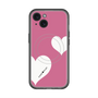 スリムプロテクションプレミアムケース with MagSafe［ Two Hearts - Pink ］