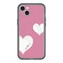 スリムプロテクションプレミアムケース with MagSafe［ Two Hearts - Pink ］