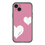 スリムプロテクションプレミアムケース with MagSafe［ Two Hearts - Pink ］