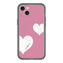 スリムプロテクションプレミアムケース with MagSafe［ Two Hearts - Pink ］