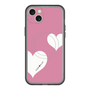 スリムプロテクションプレミアムケース with MagSafe［ Two Hearts - Pink ］