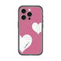 スリムプロテクションプレミアムケース with MagSafe［ Two Hearts - Pink ］