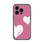 スリムプロテクションプレミアムケース with MagSafe［ Two Hearts - Pink ］