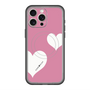 スリムプロテクションプレミアムケース with MagSafe［ Two Hearts - Pink ］
