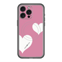 スリムプロテクションプレミアムケース with MagSafe［ Two Hearts - Pink ］