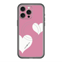 スリムプロテクションプレミアムケース with MagSafe［ Two Hearts - Pink ］