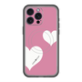 スリムプロテクションプレミアムケース with MagSafe［ Two Hearts - Pink ］