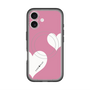 スリムプロテクションプレミアムケース with MagSafe［ Two Hearts - Pink ］