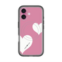 スリムプロテクションプレミアムケース with MagSafe［ Two Hearts - Pink ］