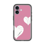 スリムプロテクションプレミアムケース with MagSafe［ Two Hearts - Pink ］