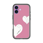 スリムプロテクションプレミアムケース with MagSafe［ Two Hearts - Pink ］