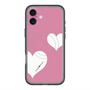 スリムプロテクションプレミアムケース with MagSafe［ Two Hearts - Pink ］